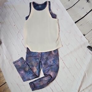 Athleta Girl Tank/Legging Set Cosmic Pink Size Large (12)